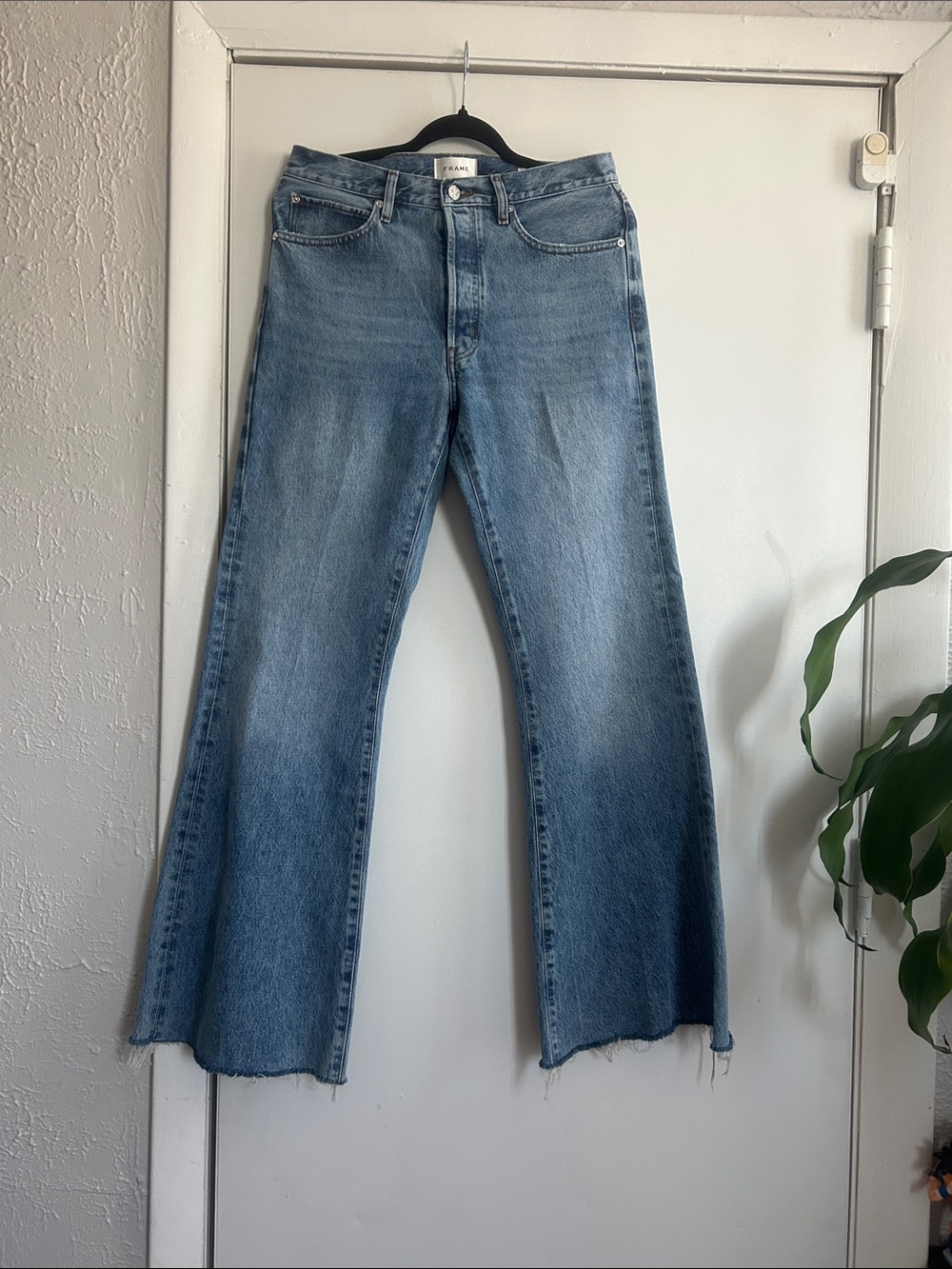 Frame Denim Light Blue Wide-Leg Jeans